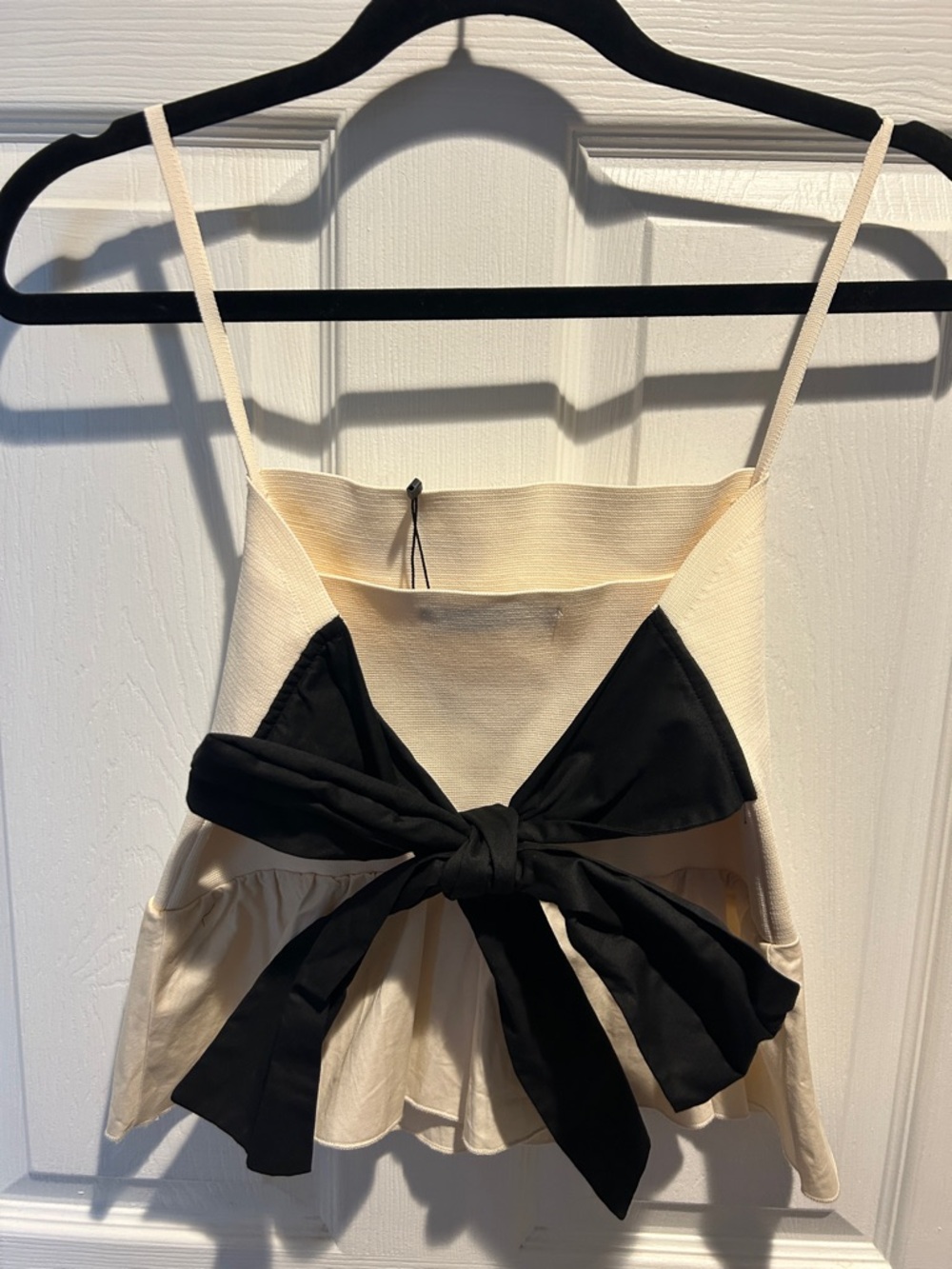 Zara Cream Ruffle-Hem top size L